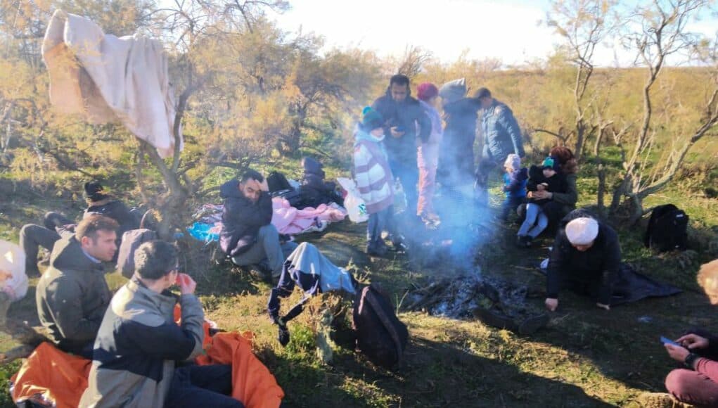 5 children among 17 migrants facing danger of freezing to death on Greek border